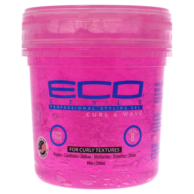 Ecoco Curl & Wave Styling Gel 8  oz - Pink