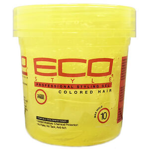 Ecoco Color Treated  Styling Gel 8 oz - Yellow