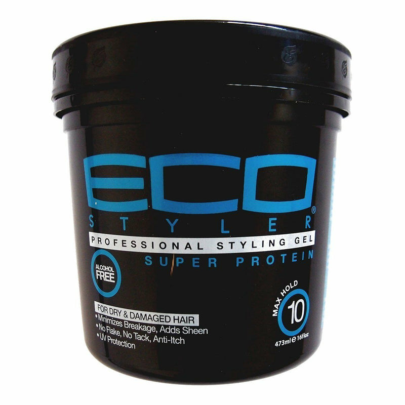 Ecoco Super Protein Styling Gel 16 oz- Black/Blue