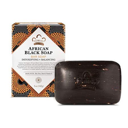 Nubian Heritage African Black Soap  5 oz / 142 g