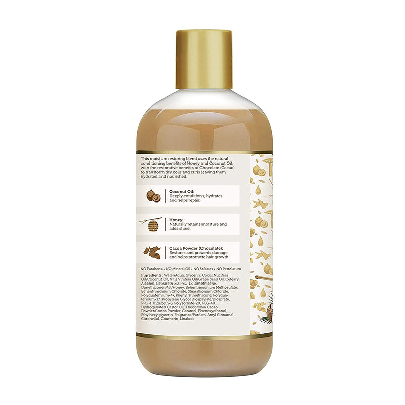African Pride Moisture Miracle Honey,Ch & Coconut Oil Condi 12oz