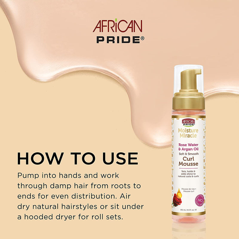 African Pride Moisture Miracle Curl Mousse 8.5 oz