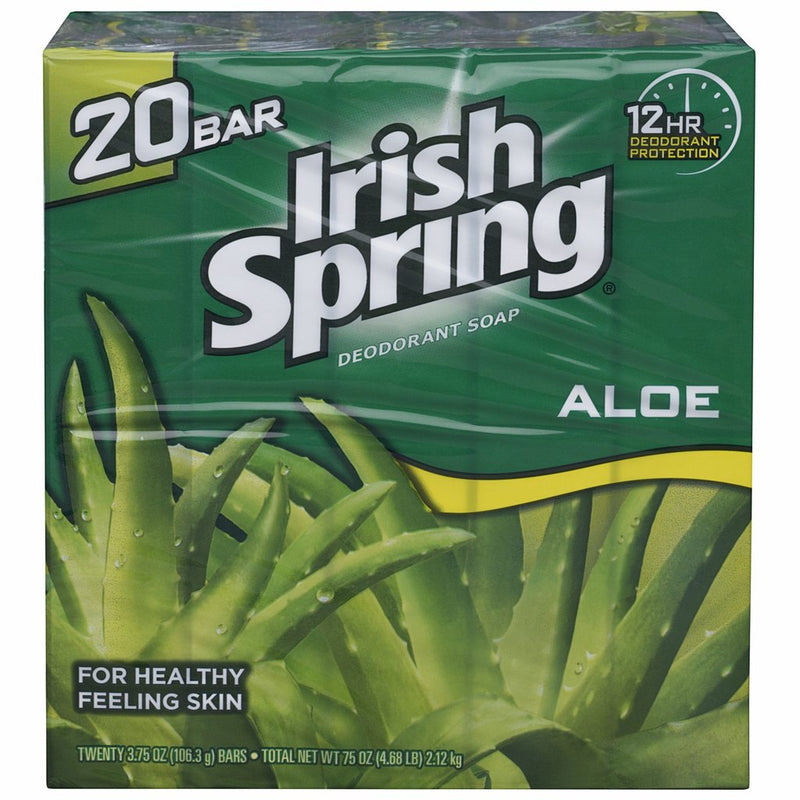 Irish Spring Soap Aloe 20pk 3.75 oz